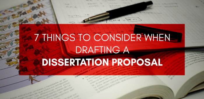 7 things students should consider when drafting a dissertation
